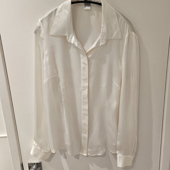 Ivory LaRedoute Silk Blouse - Picture 3 of 6